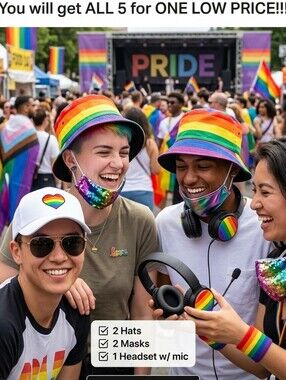 Show ur Colors Pride Bundle this great 😃 Bundle 🌎😄🇺🇲🌞🦓